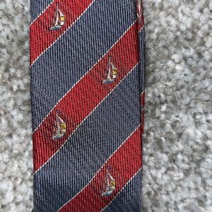 Sailboat Sailing made in Germany Mens silk  Suspenders Leather Tab Adjustable